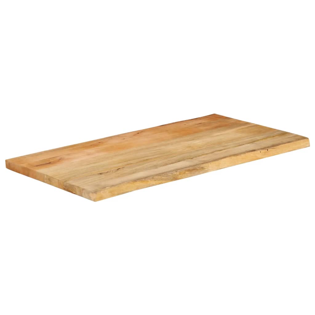 vidaXL Επιφάνεια Τραπεζιού 100x60x3,8 εκ. Live Edge Μασίφ Ξύλο Μάνγκο