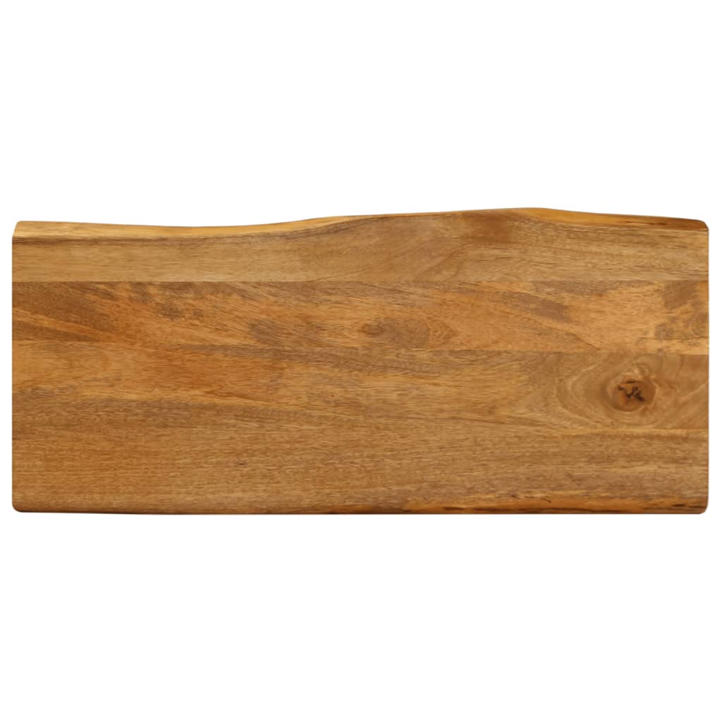 vidaXL Επιφάνεια Τραπεζιού 90x40x2,5 εκ. Live Edge Μασίφ Ξύλο Μάνγκο