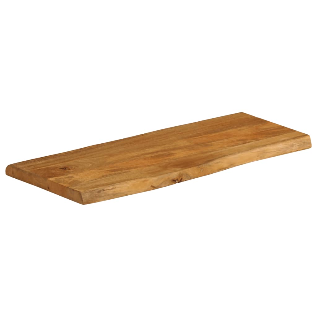 vidaXL Επιφάνεια Τραπεζιού 90x40x2,5 εκ. Live Edge Μασίφ Ξύλο Μάνγκο