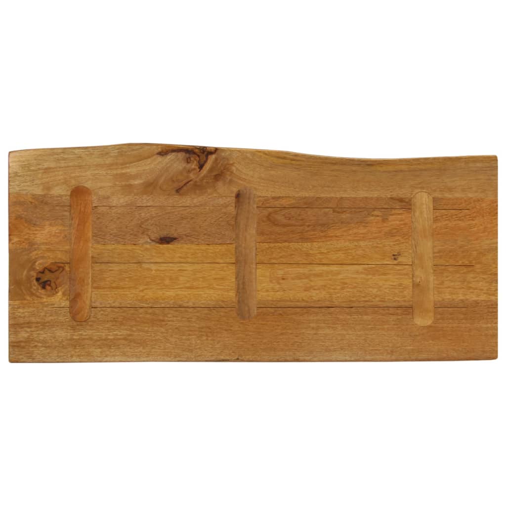 vidaXL Επιφάνεια Τραπεζιού 90x40x2,5 εκ. Live Edge Μασίφ Ξύλο Μάνγκο