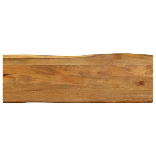 vidaXL Επιφάνεια Τραπεζιού 120x40x2,5 εκ. Live Edge Μασίφ Ξύλο Μάνγκο