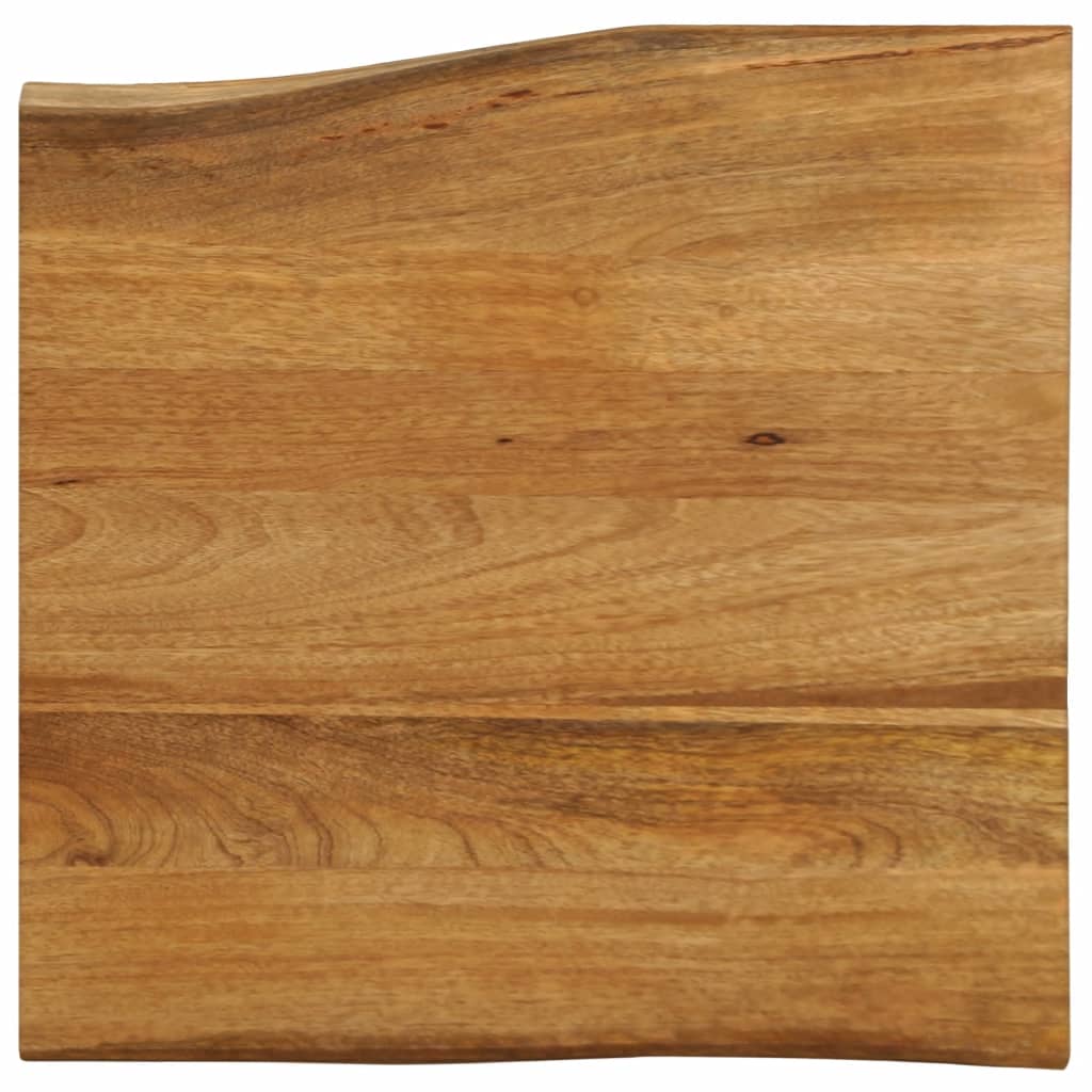 vidaXL Επιφάνεια Τραπεζιού 60x60x2,5 εκ. Live Edge Μασίφ Ξύλο Μάνγκο