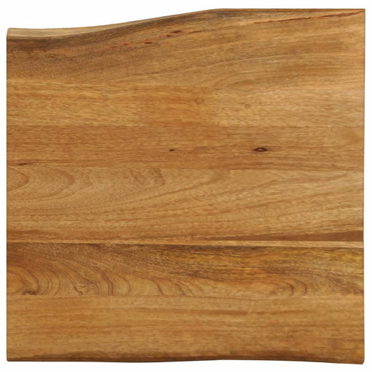 vidaXL Επιφάνεια Τραπεζιού 60x60x2,5 εκ. Live Edge Μασίφ Ξύλο Μάνγκο