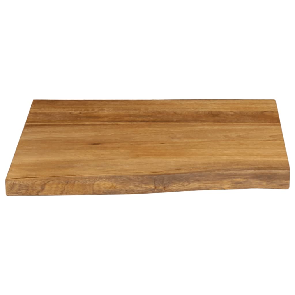 vidaXL Επιφάνεια Τραπεζιού 60x60x2,5 εκ. Live Edge Μασίφ Ξύλο Μάνγκο