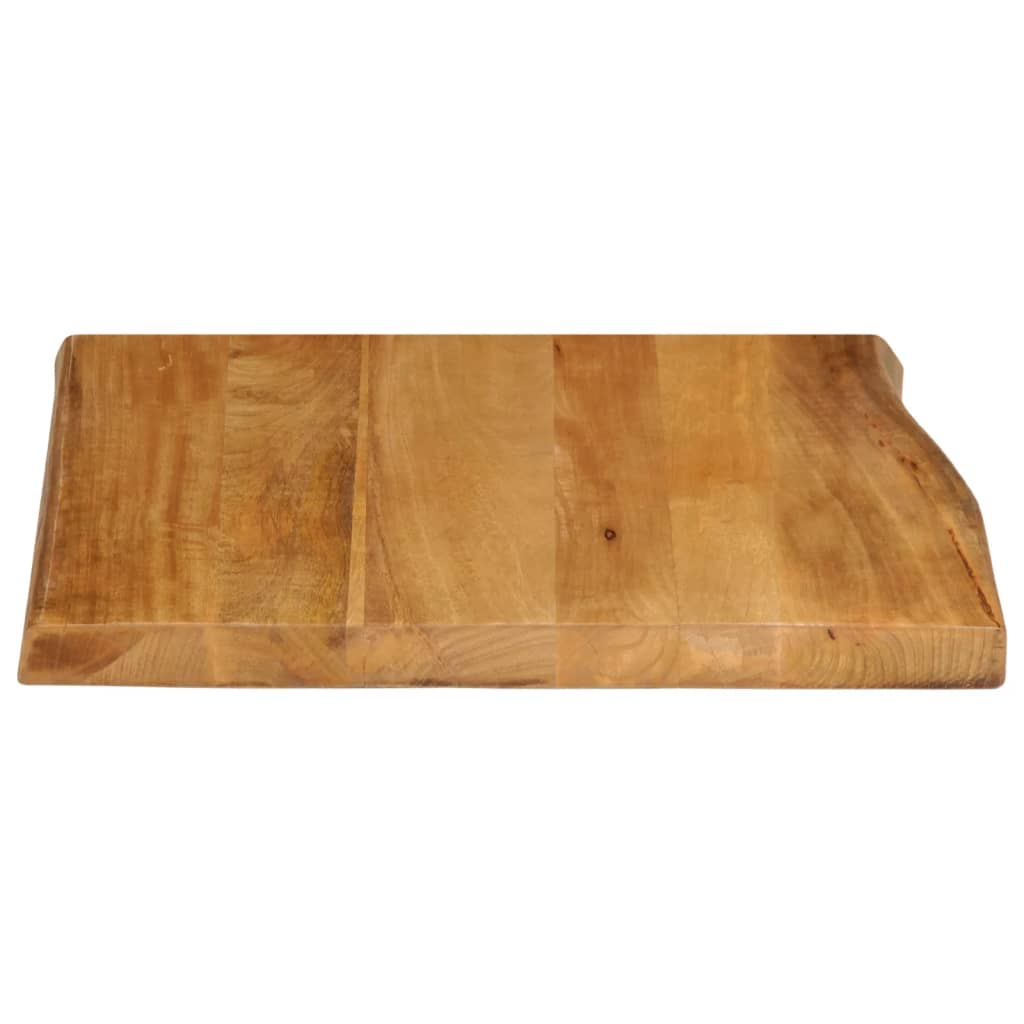 vidaXL Επιφάνεια Τραπεζιού 60x60x2,5 εκ. Live Edge Μασίφ Ξύλο Μάνγκο