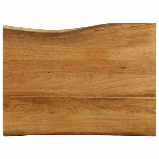 vidaXL Επιφάνεια Τραπεζιού 90x60x2,5 εκ. Live Edge Μασίφ Ξύλο Μάνγκο