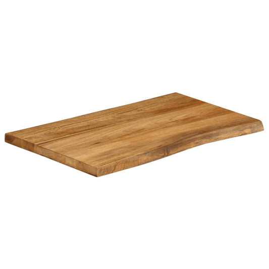 vidaXL Επιφάνεια Τραπεζιού 90x60x2,5 εκ. Live Edge Μασίφ Ξύλο Μάνγκο