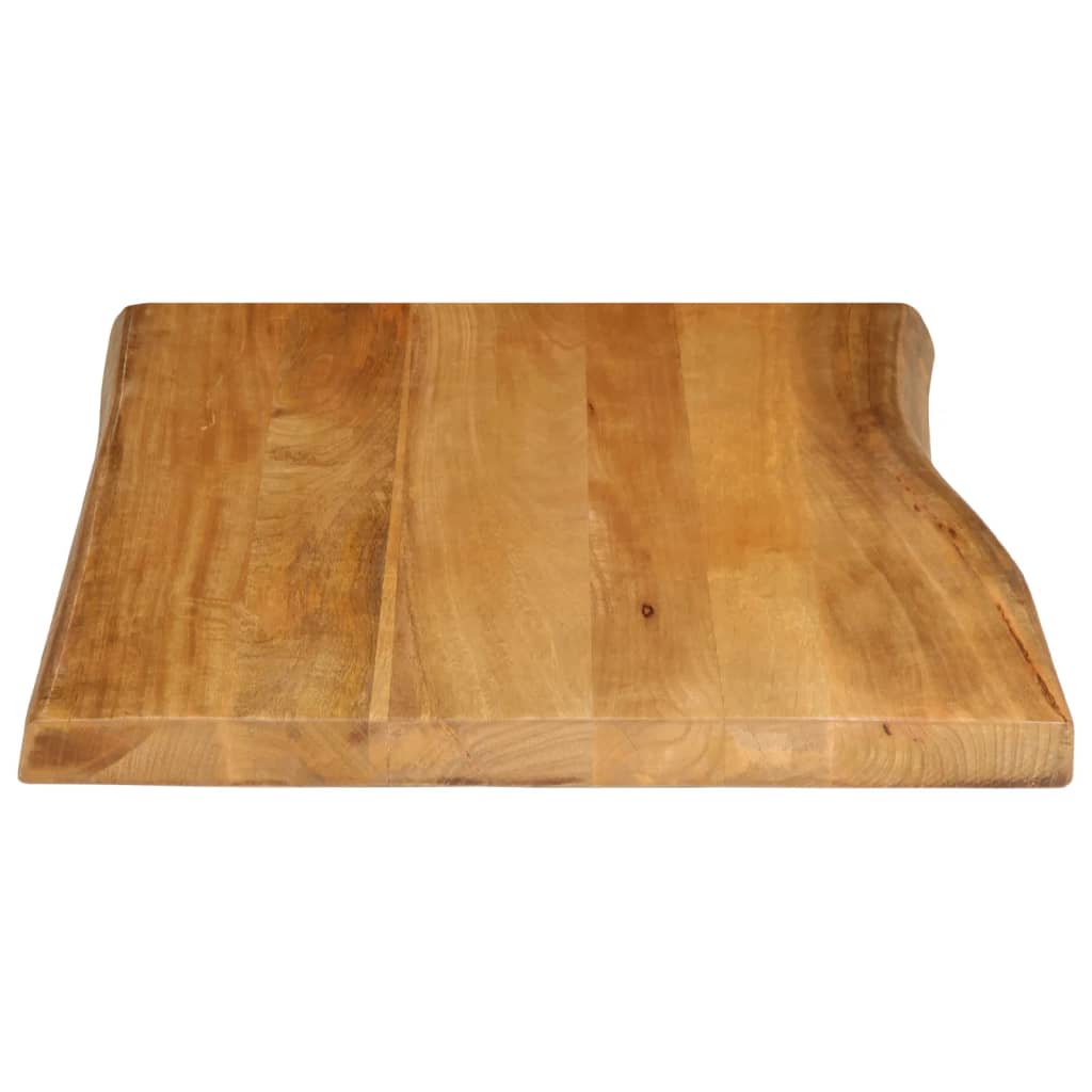 vidaXL Επιφάνεια Τραπεζιού 90x60x2,5 εκ. Live Edge Μασίφ Ξύλο Μάνγκο