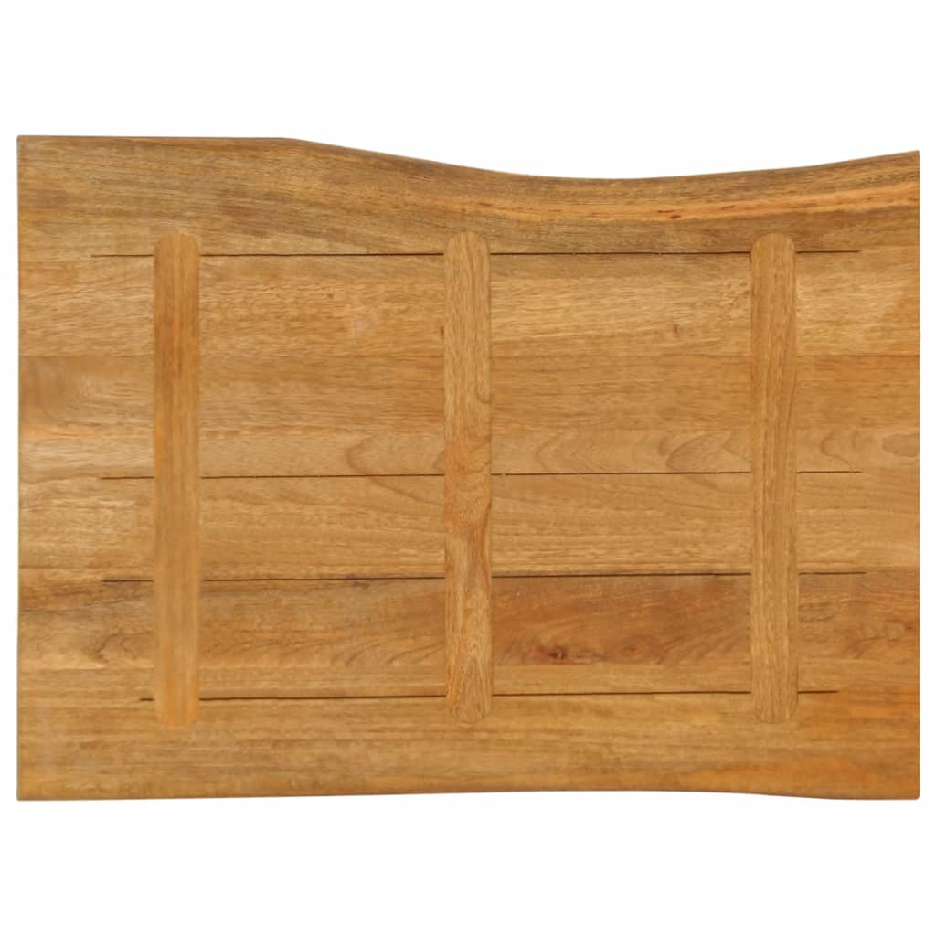 vidaXL Επιφάνεια Τραπεζιού 90x60x2,5 εκ. Live Edge Μασίφ Ξύλο Μάνγκο