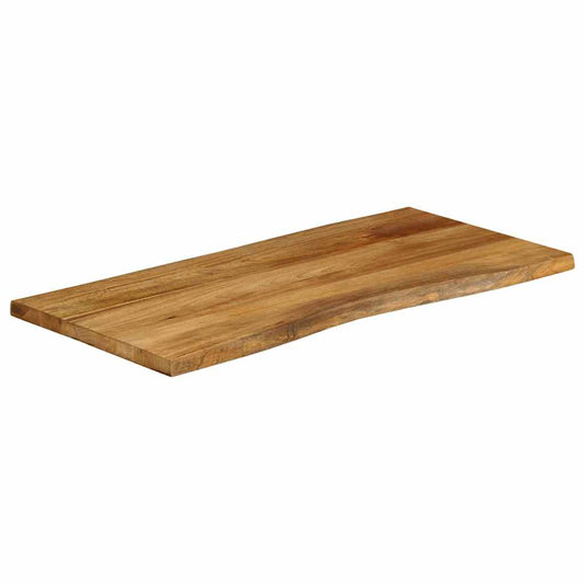 vidaXL Επιφάνεια Τραπεζιού 100x60x2,5 εκ. Live Edge Μασίφ Ξύλο Μάνγκο