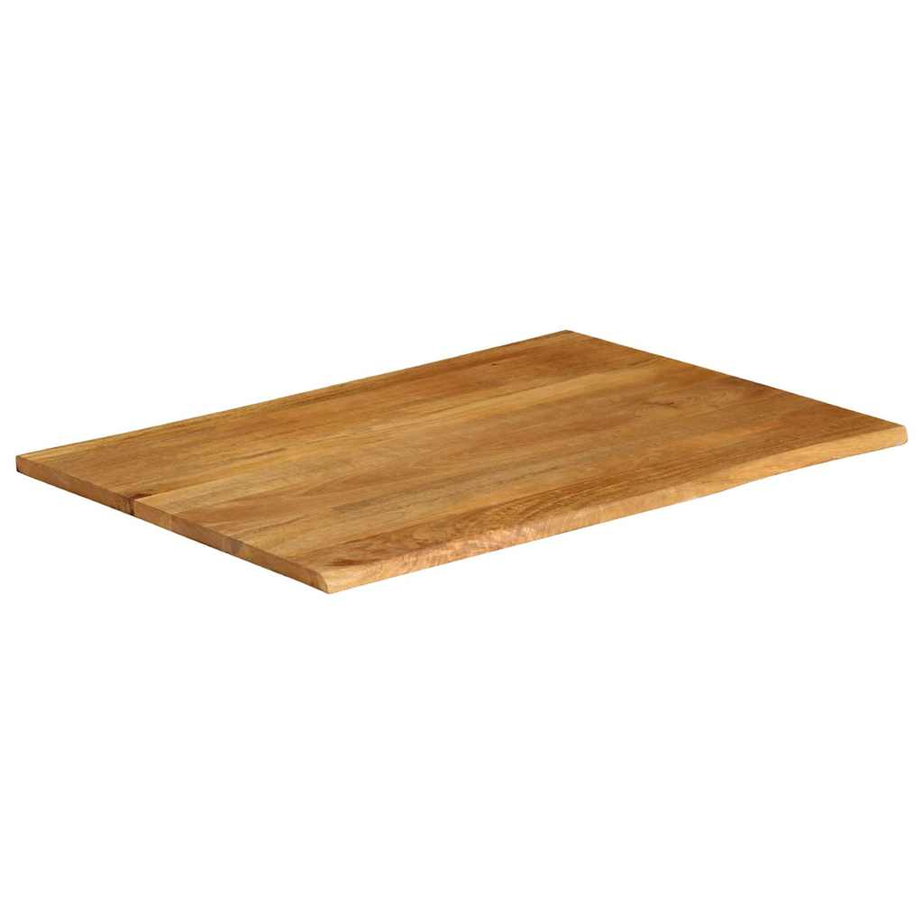 vidaXL Επιφάνεια Τραπεζιού 110x80x2,5 εκ. Live Edge Μασίφ Ξύλο Μάνγκο