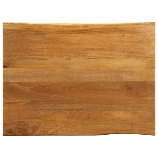 vidaXL Επιφάνεια Τραπεζιού 110x80x3,8 εκ. Live Edge Μασίφ Ξύλο Μάνγκο