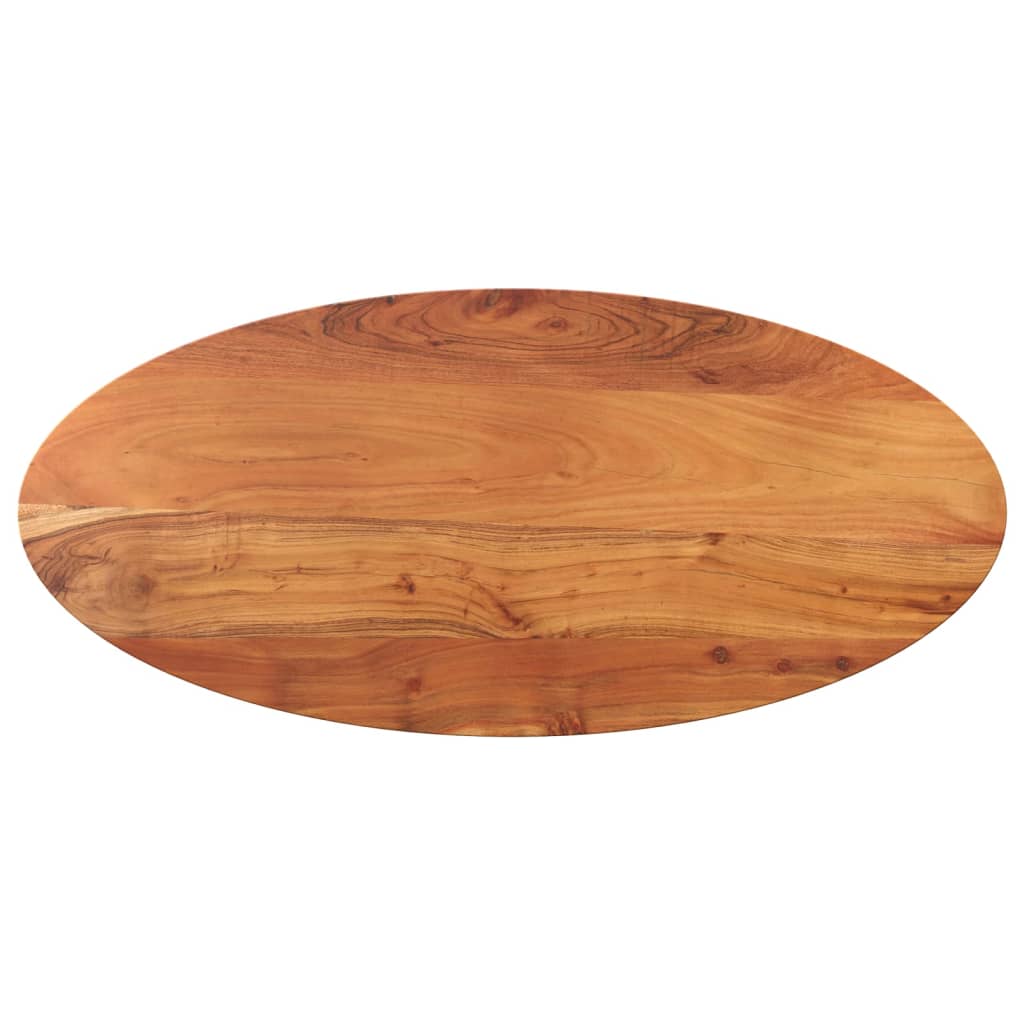 vidaXL Επιφάνεια Τραπεζιού Οβάλ 110x40x2,5 εκ. Μασίφ Ξύλο Ακακίας