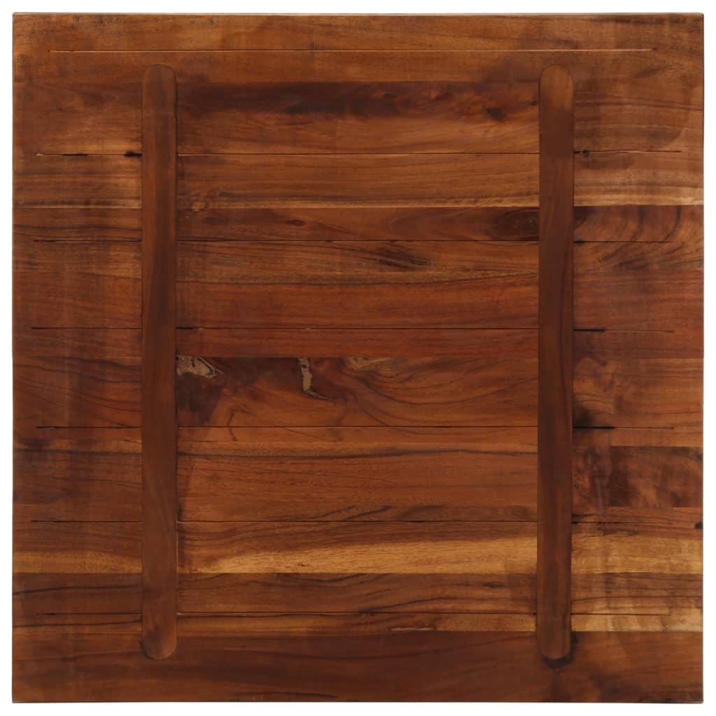 vidaXL Επιτραπέζιο 80x80x1,5 cm τετράγωνο στερεό ξύλο αναγεννημένο