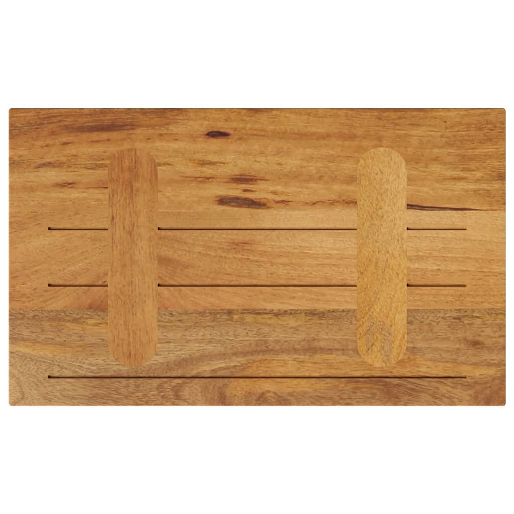 vidaXL Επιφάνεια Τραπεζιού Ορθογώνια 60x40x2,5 εκ. Μασίφ Ξύλο Μάνγκο