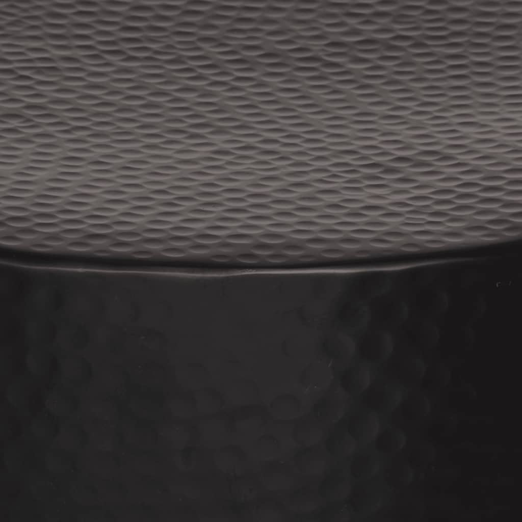 vidaXL Τραπεζάκι Σαλονιού Μαύρο 50 x 30 εκ. από Σφυρήλατο Αλουμίνιο