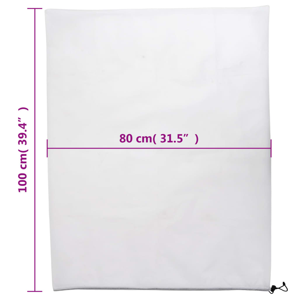 vidaXL Καλύμματα Φυτών Αντιπαγετικά με Κορδόνι 8 τεμ. 70γρ/μ² 0,8x1 μ.