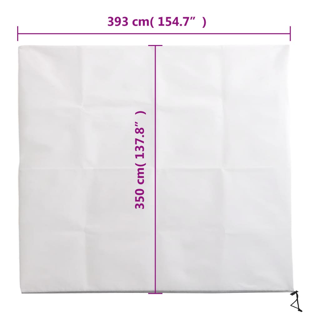 vidaXL Καλύμματα Φυτών Αντιπαγετ. Φερμουάρ 2 τεμ. 70 γρ/μ² 3,93x3,5 μ.