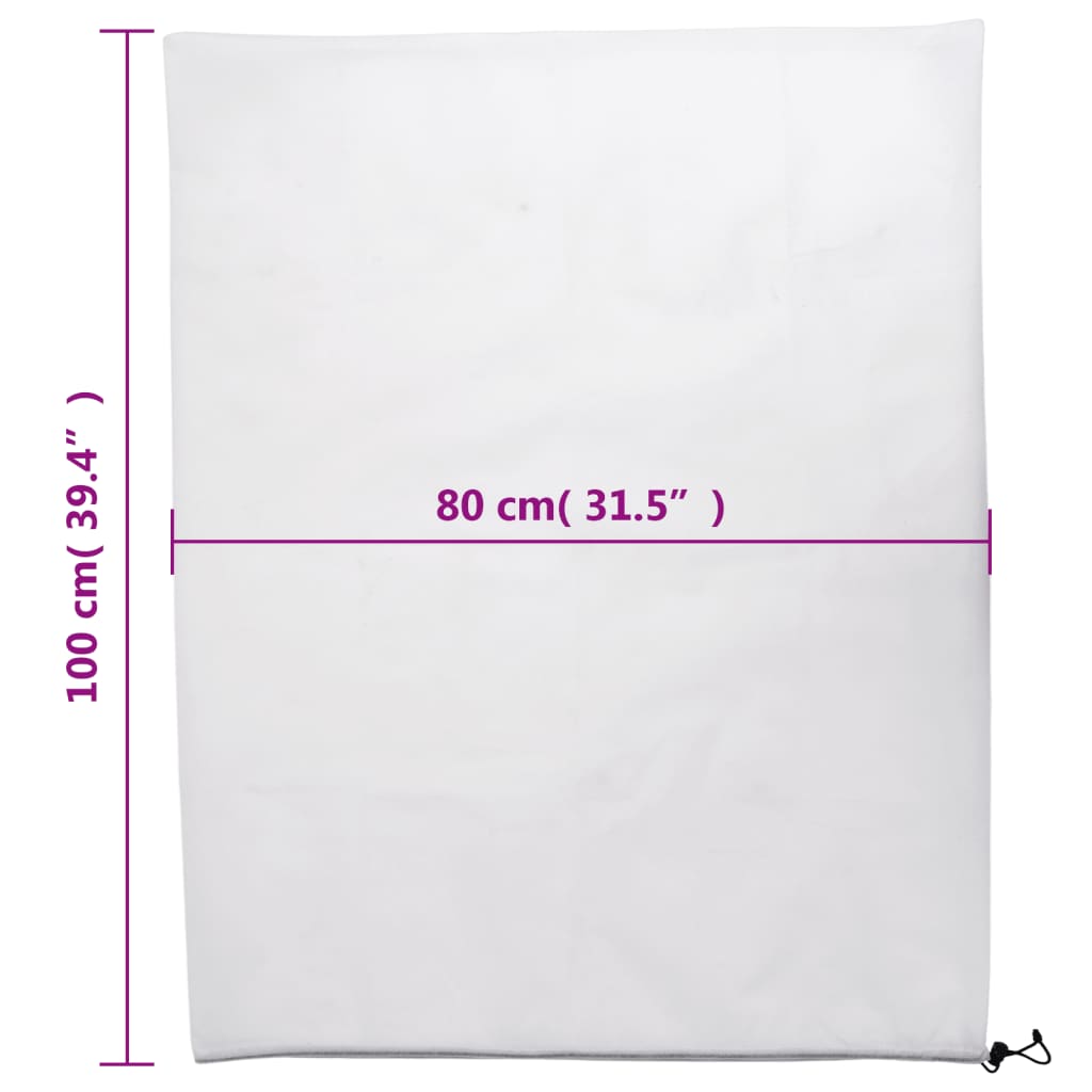 vidaXL Καλύμματα Φυτών Αντιπαγετικά με Κορδόνι 12τεμ. 70γρ/μ² 0,8x1 μ.