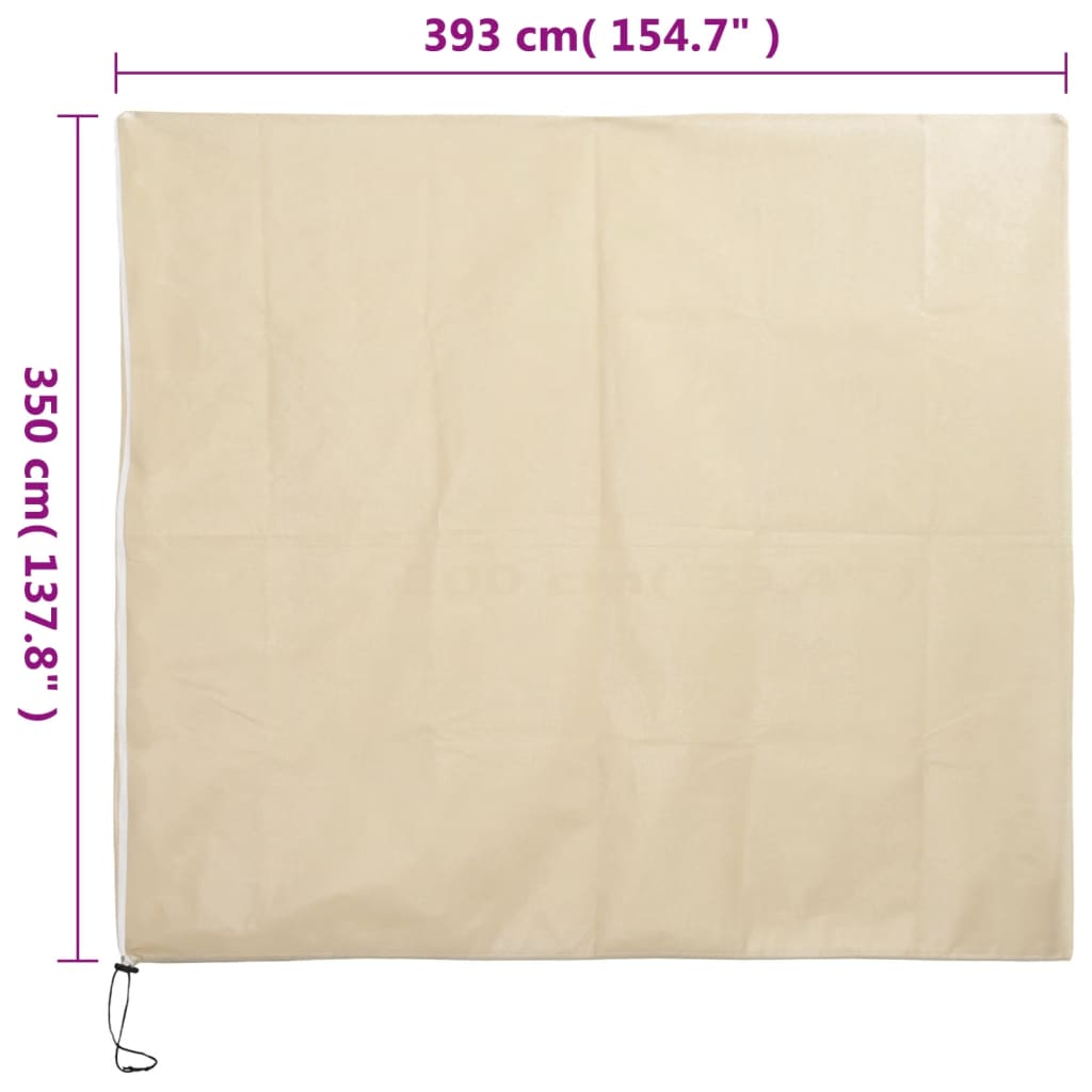 vidaXL Καλύμματα Φυτών Αντιπαγετ. Φερμουάρ 10τεμ. 70 γρ/μ² 3,93x3,5 μ.