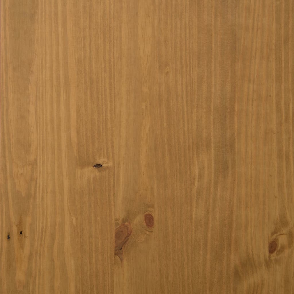 vidaXL Έπιπλο Τηλεόρασης FLAM 158x40x50 εκ. Μασίφ Πεύκο Γυάλινη Πόρτα