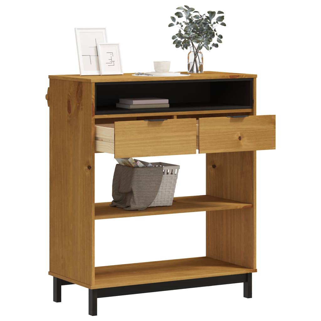 vidaXL Τραπέζι Μπαρ FLAM 92 x 45 x 110 εκ. από Μασίφ Ξύλο Πεύκου