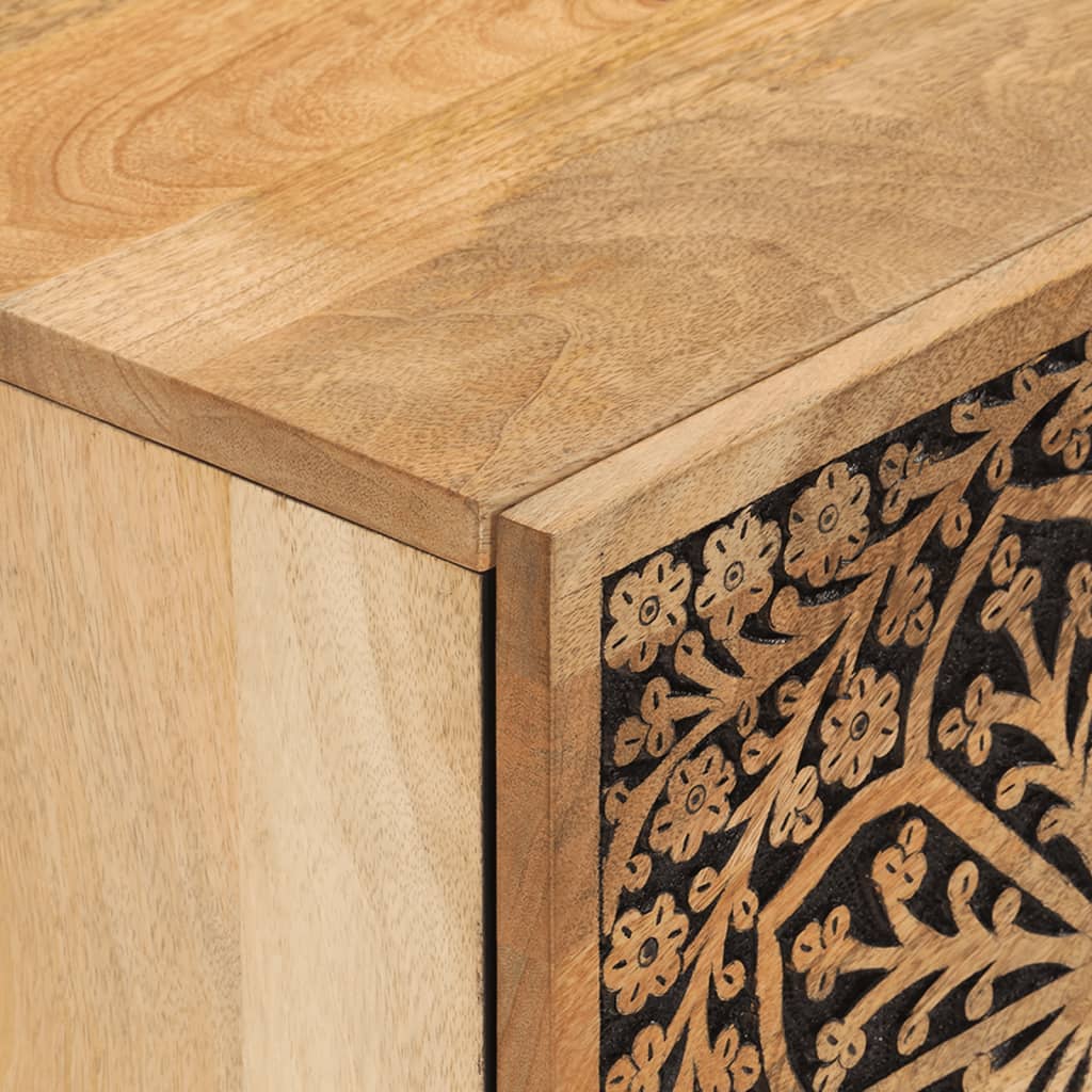vidaXL Κομοδίνο 40 x 33 x 46 εκ. από Μασίφ Ξύλο Μάνγκο