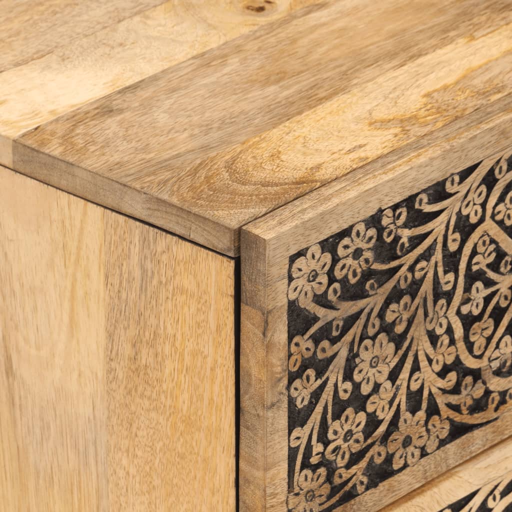 vidaXL Κομοδίνο 40 x 33 x 46 εκ. από Μασίφ Ξύλο Μάνγκο