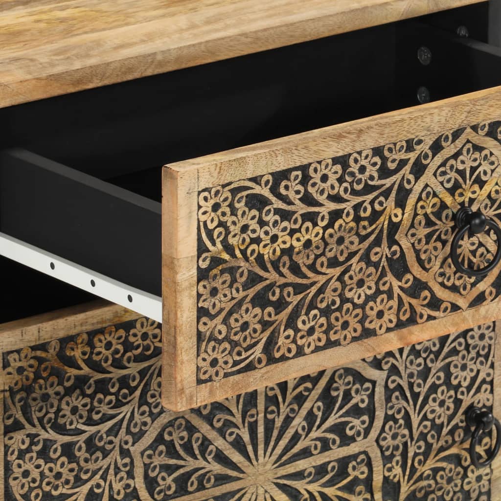 vidaXL Κομοδίνο 50 x 33 x 60 εκ. από Μασίφ Ξύλο Μάνγκο