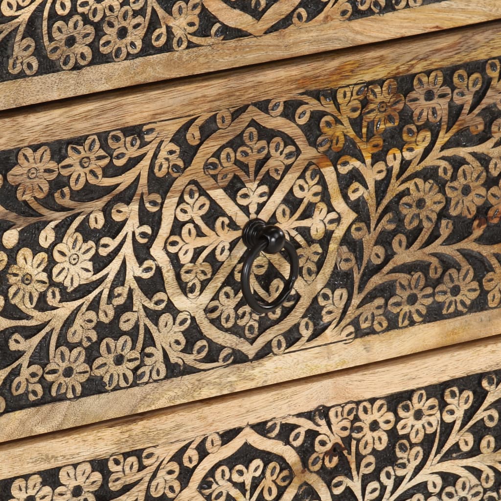 vidaXL Κομοδίνο 50 x 33 x 60 εκ. από Μασίφ Ξύλο Μάνγκο