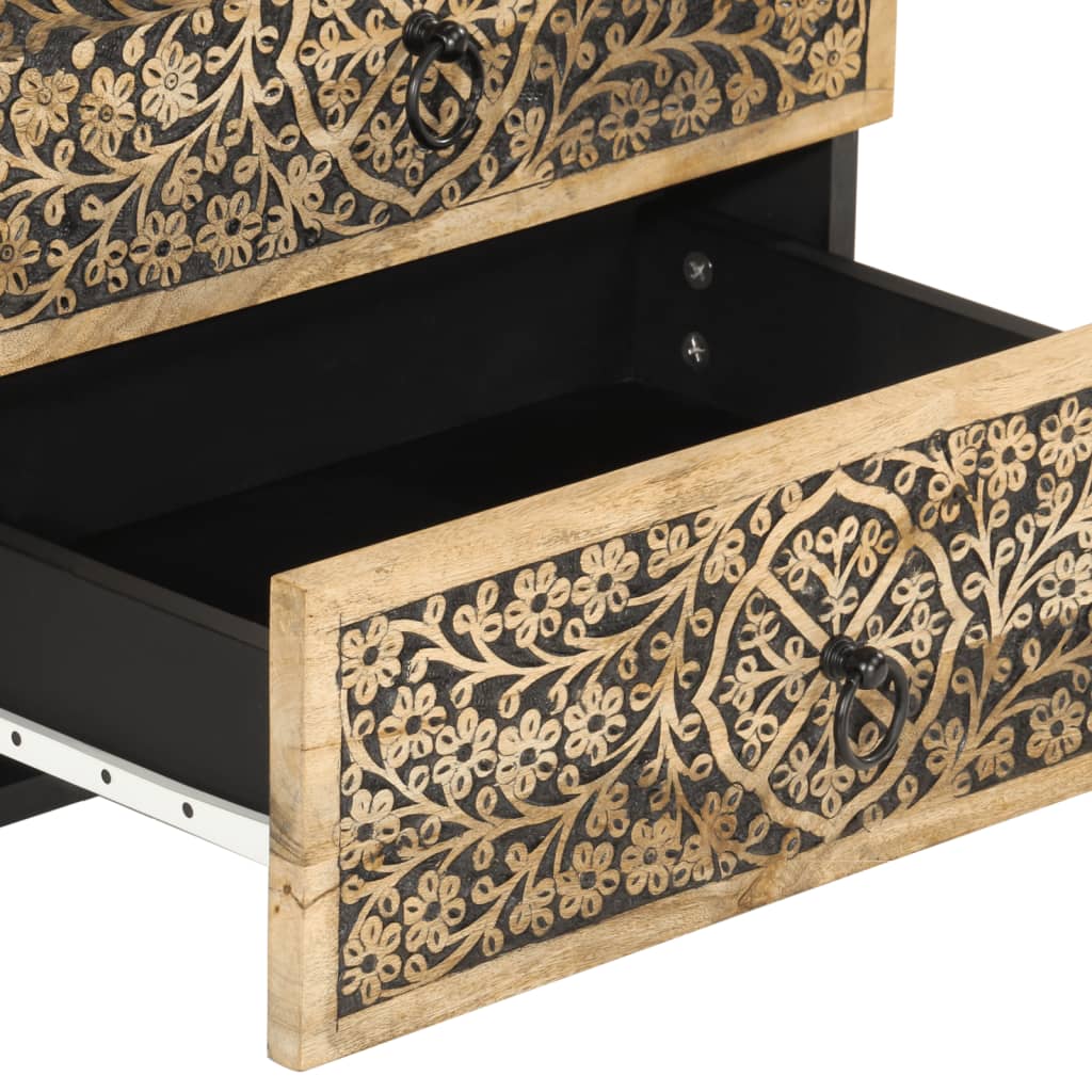 vidaXL Κομοδίνο 50 x 33 x 60 εκ. από Μασίφ Ξύλο Μάνγκο