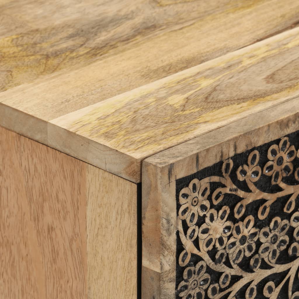 vidaXL Κομοδίνο 50 x 33 x 60 εκ. από Μασίφ Ξύλο Μάνγκο