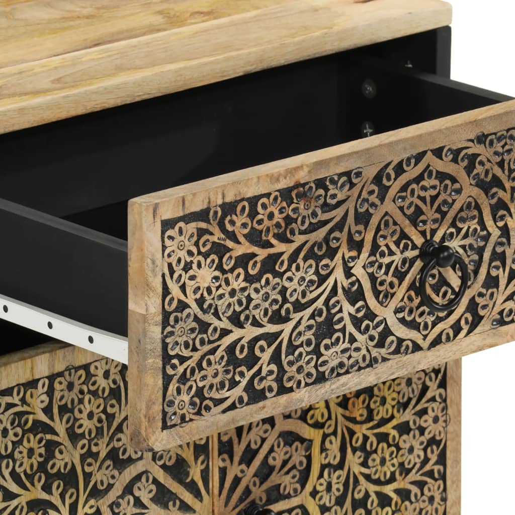 vidaXL Κομοδίνο 50 x 33 x 60 εκ. από Μασίφ Ξύλο Μάνγκο