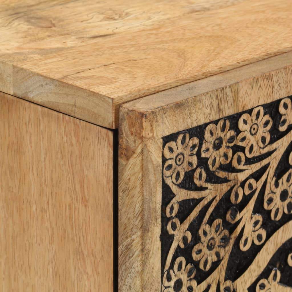 vidaXL Βοηθητικό Ντουλάπι 40 x 33 x 110 εκ. από Μασίφ Ξύλο Μάνγκο