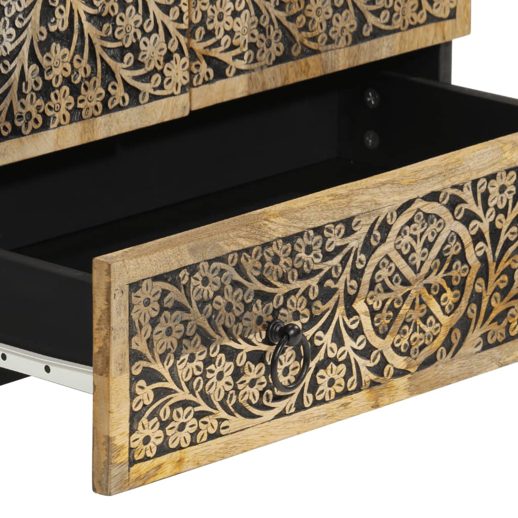 vidaXL Ντουλάπι 60 x 33 x 100 εκ. από Μασίφ Ξύλο Μάνγκο