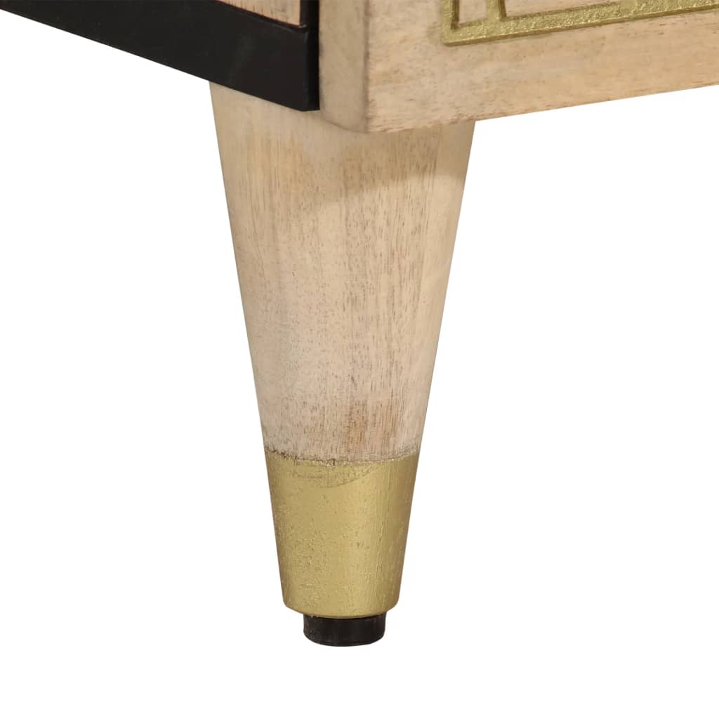 vidaXL Κομοδίνα 2 τεμ. 40 x 33 x 46 εκ. από Μασίφ Ξύλο Μάνγκο