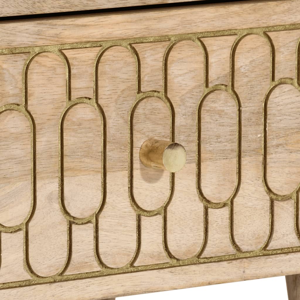 vidaXL Κομοδίνα 2 τεμ. 40 x 33 x 46 εκ. από Μασίφ Ξύλο Μάνγκο