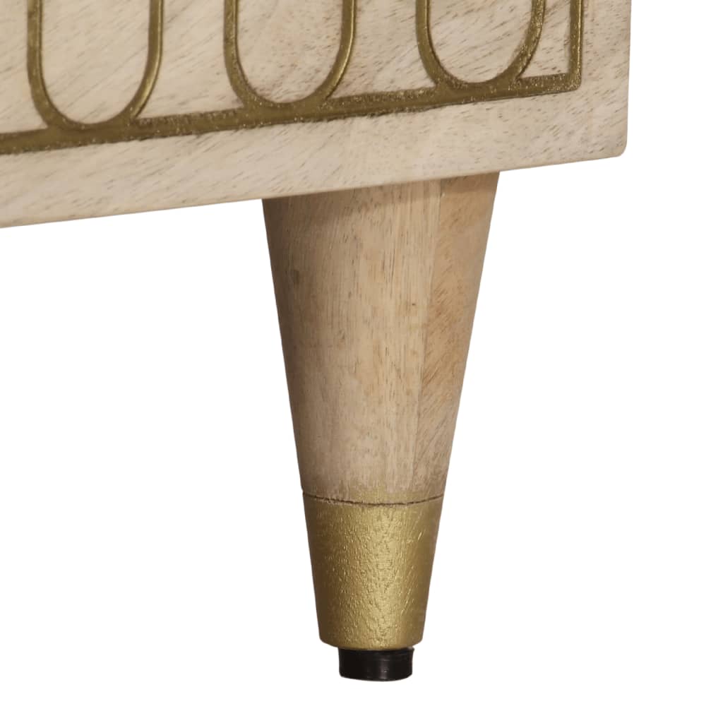 vidaXL Έπιπλο Τηλεόρασης 70 x 33 x 46 εκ. από Μασίφ Ξύλο Μάνγκο