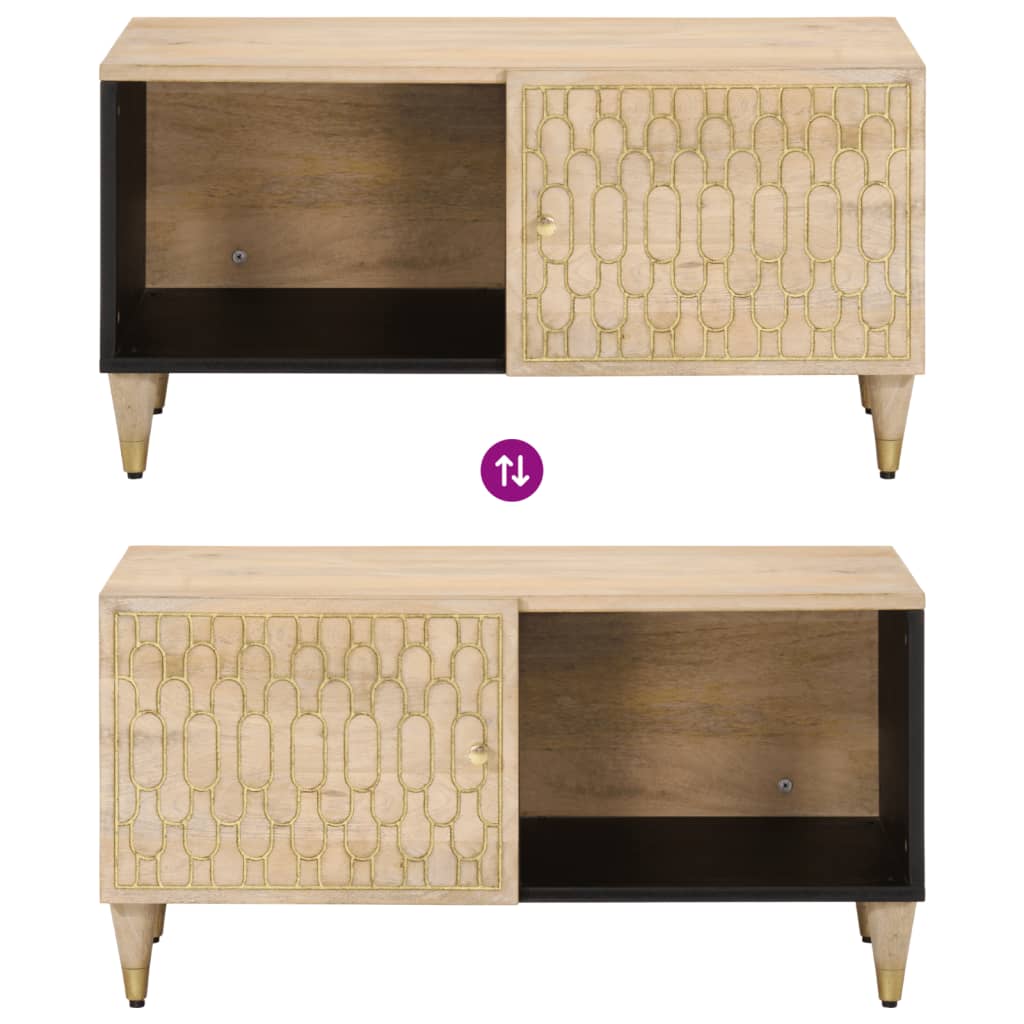 vidaXL Τραπεζάκι Σαλονιού 80 x 50 x 40 εκ. από Μασίφ Ξύλο Μάνγκο