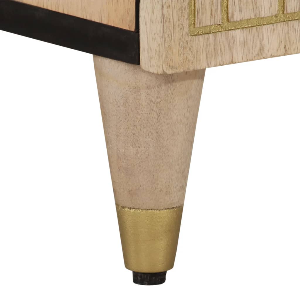 vidaXL Έπιπλο Τηλεόρασης 80 x 31 x 46 εκ. από Μασίφ Ξύλο Μάνγκο