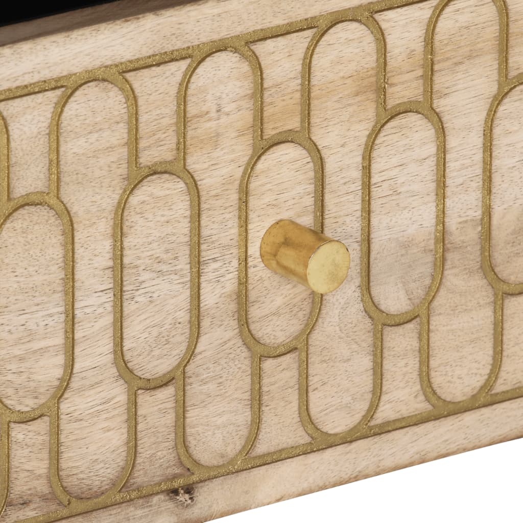 vidaXL Έπιπλο Τηλεόρασης 100 x 33 x 46 εκ. από Μασίφ Ξύλο Μάνγκο