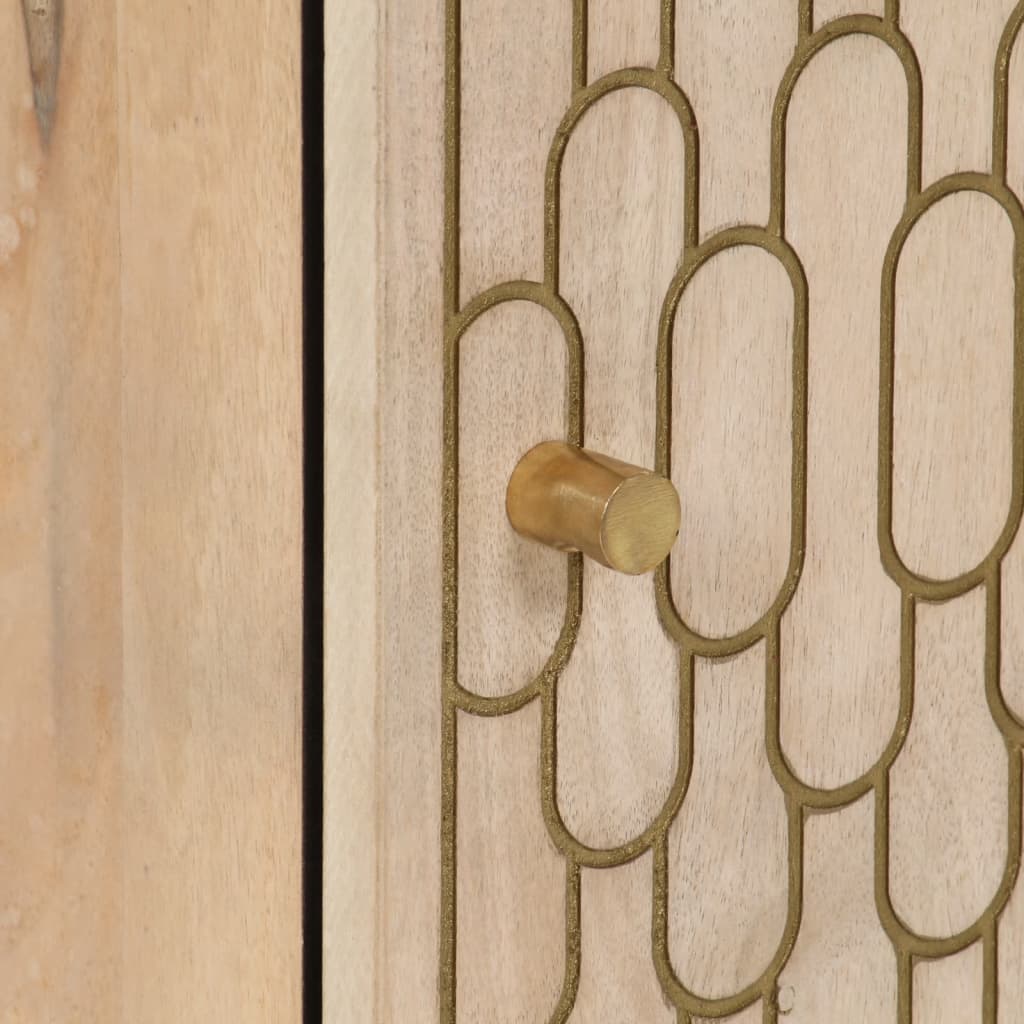 vidaXL Ντουλάπι Μπάνιου 38 x 33 x 160 εκ. από Μασίφ Ξύλο Μάνγκο