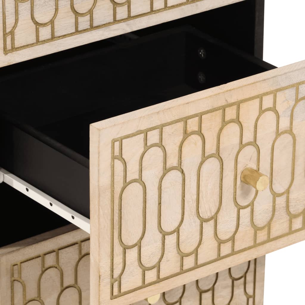 vidaXL Βοηθητικό Ντουλάπι 40 x 33 x 75 εκ. από Μασίφ Ξύλο Μάνγκο