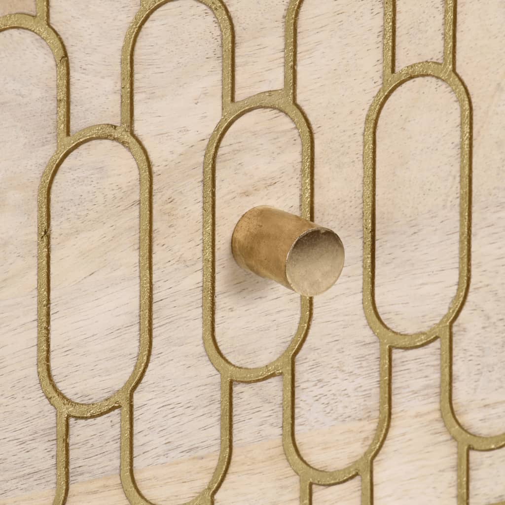 vidaXL Βοηθητικό Ντουλάπι 40 x 33 x 75 εκ. από Μασίφ Ξύλο Μάνγκο