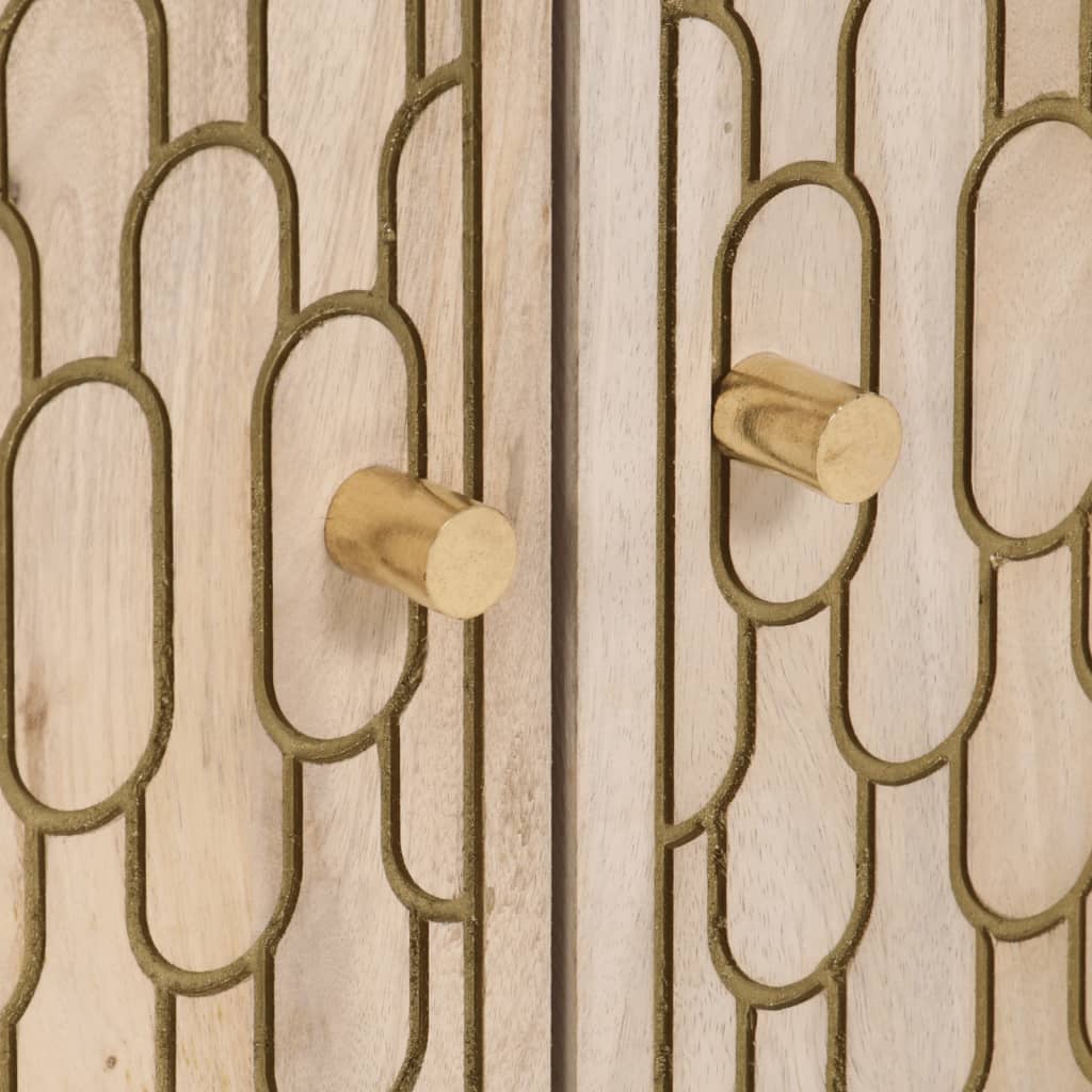 vidaXL Βοηθητικό Ντουλάπι 60 x 33 x 75 εκ. από Μασίφ Ξύλο Μάνγκο