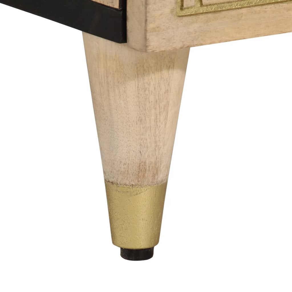 vidaXL Βοηθητικό Ντουλάπι 90 x 33 x 75 εκ. από Μασίφ Ξύλο Μάνγκο