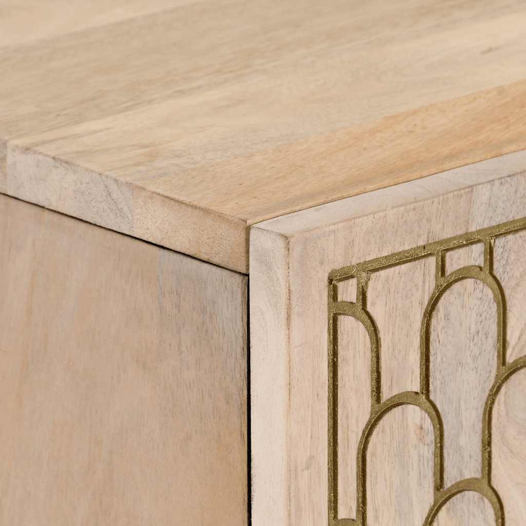 vidaXL Ντουλάπι 60 x 33 x 100 εκ. από Μασίφ Ξύλο Μάνγκο