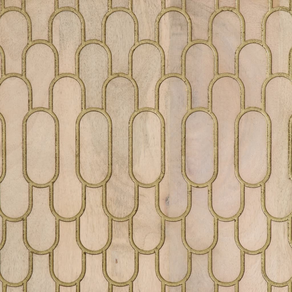 vidaXL Ντουλάπι 60 x 33 x 100 εκ. από Μασίφ Ξύλο Μάνγκο