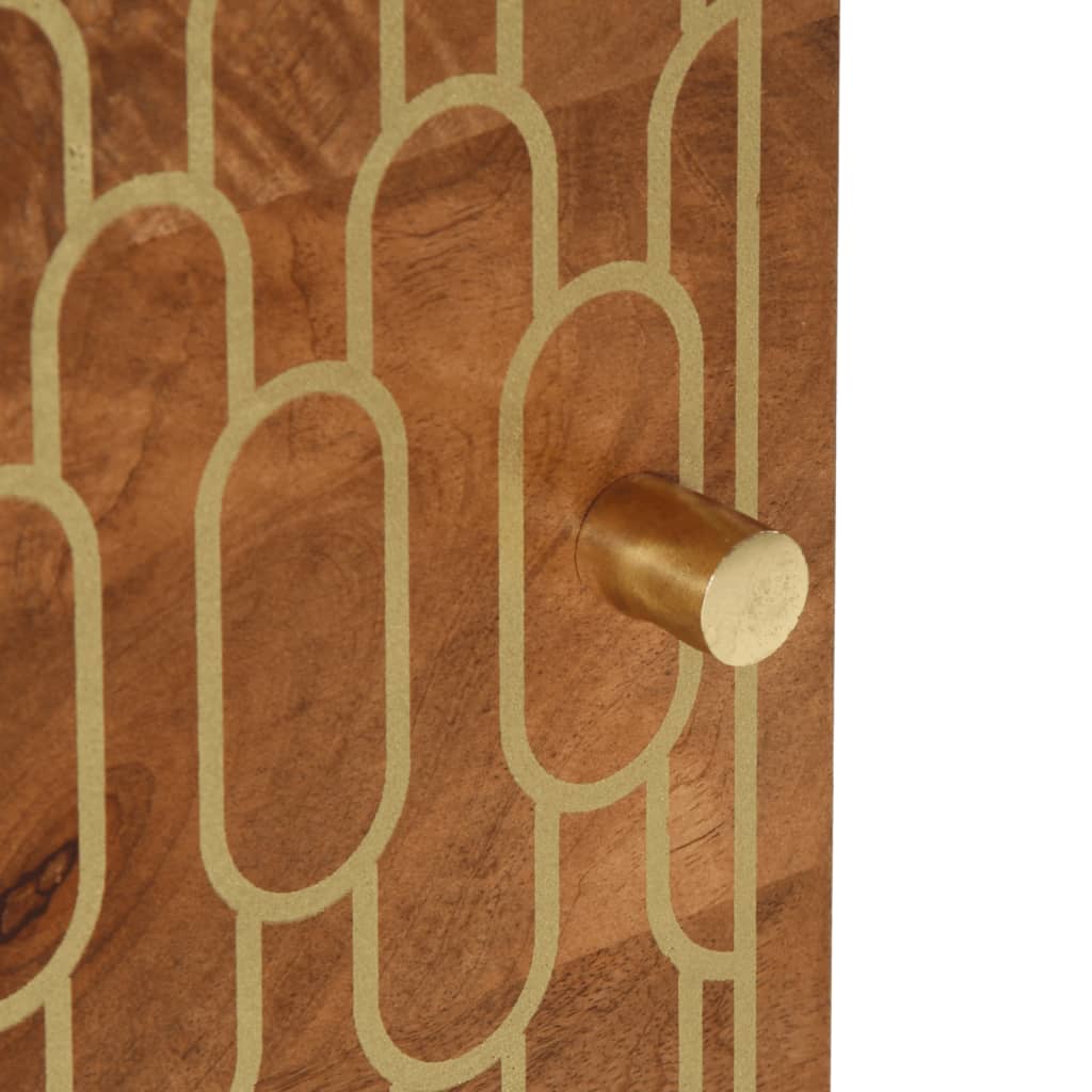 vidaXL Κομοδίνα 2 τεμ. 40 x 33 x 46 εκ. από Μασίφ Ξύλο Μάνγκο