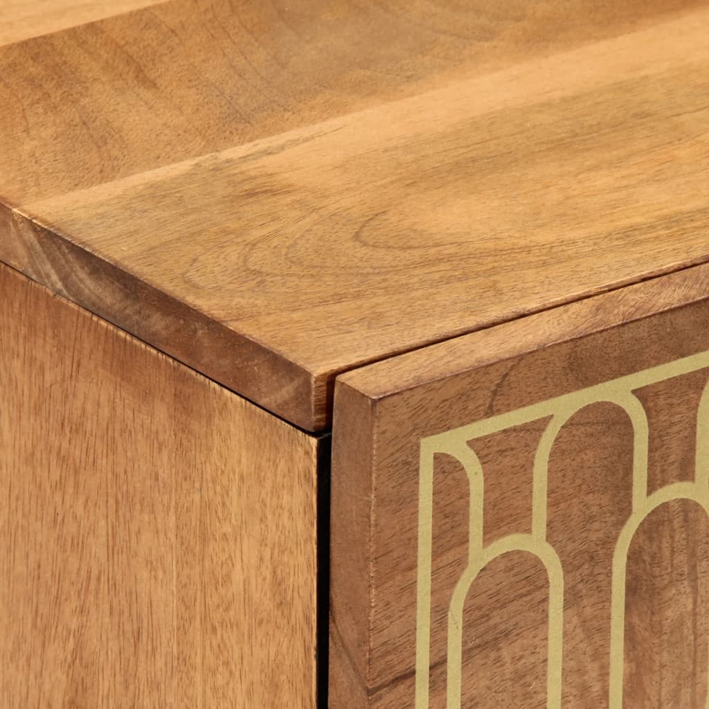 vidaXL Κομοδίνο 40 x 33 x 46 εκ. από Μασίφ Ξύλο Μάνγκο